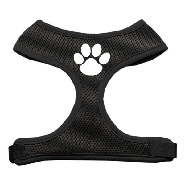 Unconditional Love Paw Design Soft Mesh Harnesses Black Large UN955371